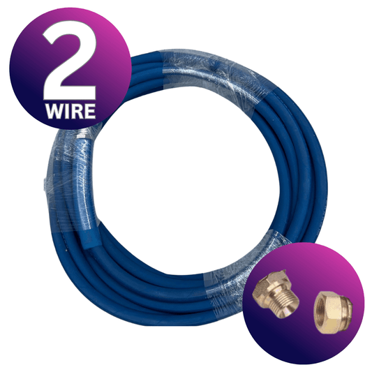 Astrox Astrox 3/8" BSP 2 Wire High Pressure Blue Non Marking Hose - 400bar Rated