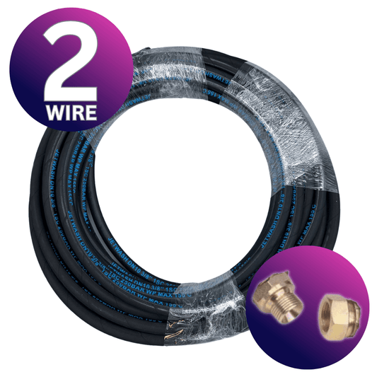 Astrox Astrox 3/8" BSP 2 Wire High Pressure Rubber Hose - 400bar Rated
