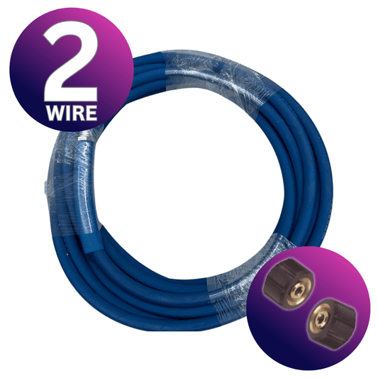 Astrox Astrox 3/8" M22 2 Wire High Pressure Blue Non Marking Hose - 400bar Rated