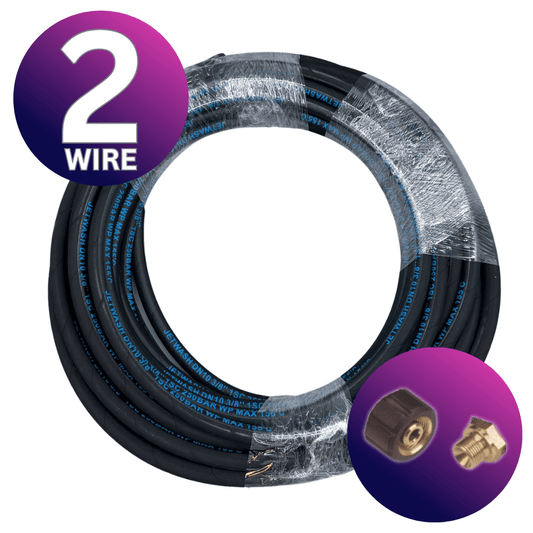 Astrox Astrox 3/8" M22 BSP 2 Wire High Pressure Rubber Hose - 400bar Rated