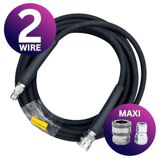 Astrox Astrox 3/8" Maxi Quick Release 2 Wire High Pressure Rubber Hose - 400bar