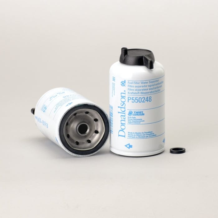 Donaldson Fuel Filter, Water Separator Spin-On Twist&Drain - Donaldson P550248