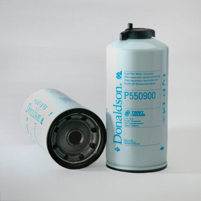 Donaldson Fuel Filter, Water Separator Spin-On Twist&Drain - Donaldson P550900