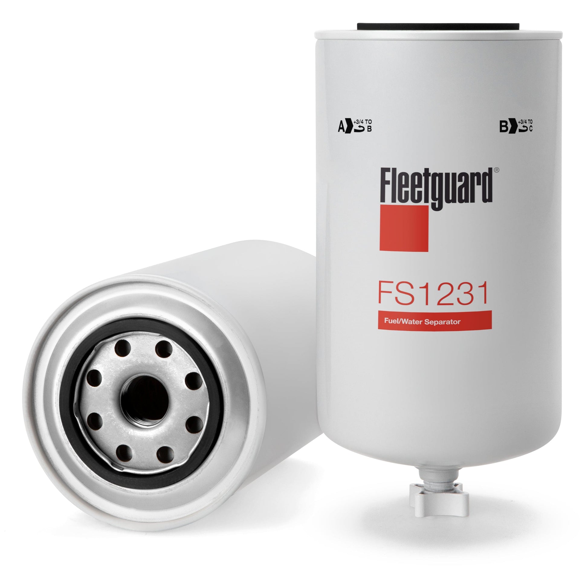 Fleetguard Fuel/Water Separator (Spin On) - Fleetguard FS1231