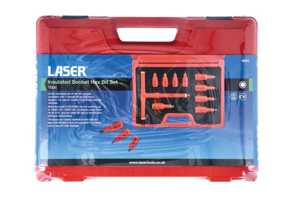 Laser Insulated Socket Hex Bit Set 10pc - (Laser 8561)