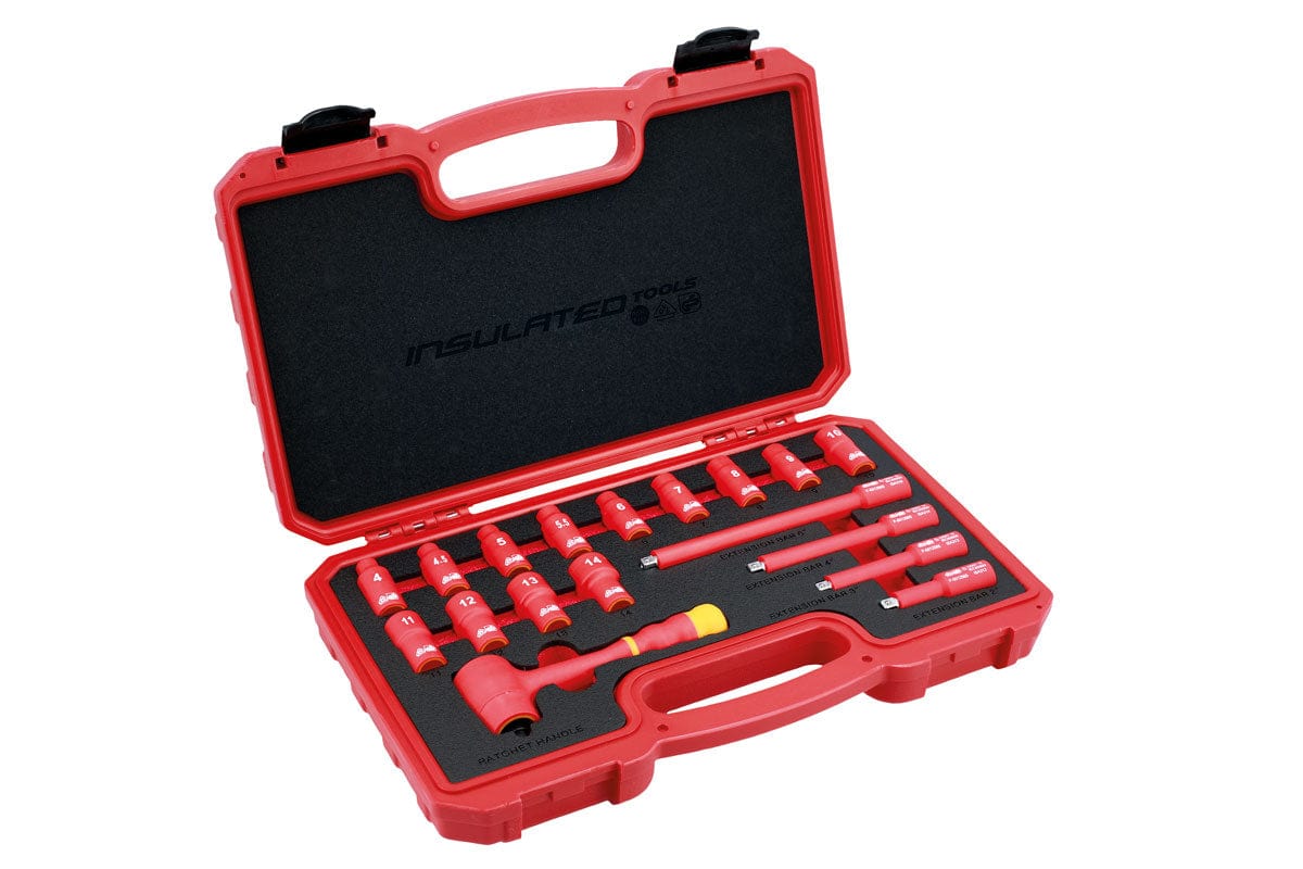 Laser Insulated Socket Set 1/4"D 18pc - (Laser 6145)