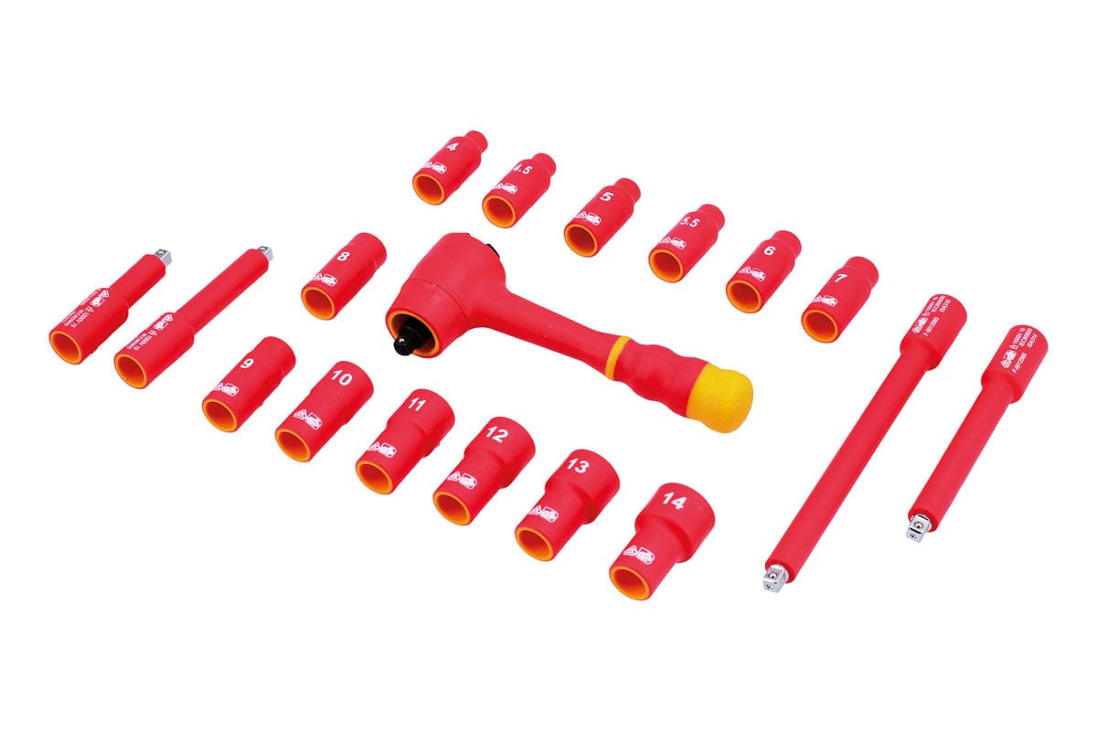 Laser Insulated Socket Set 1/4"D 18pc - (Laser 6145)