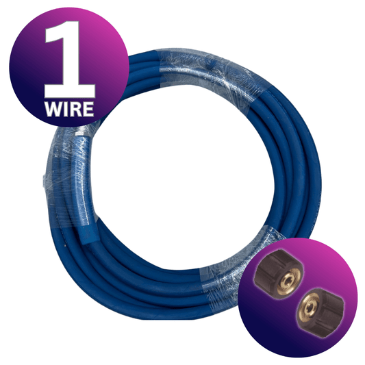 Astrox Astrox 3/8" M22 1 Wire High Pressure Blue Non Marking Hose - 250bar Rated