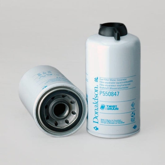Donaldson Fuel Filter, Water Separator Spin-On Twist&Drain - Donaldson P550847