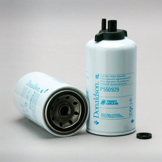 Donaldson Fuel Filter, Water Separator Spin-On Twist&Drain - Donaldson P550929