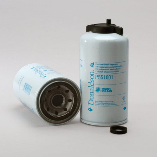 Donaldson Fuel Filter, Water Separator Spin-On Twist&Drain - Donaldson P551001