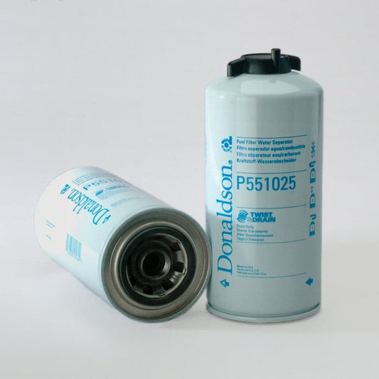 Donaldson Fuel Filter, Water Separator Spin-On Twist&Drain - Donaldson P551025