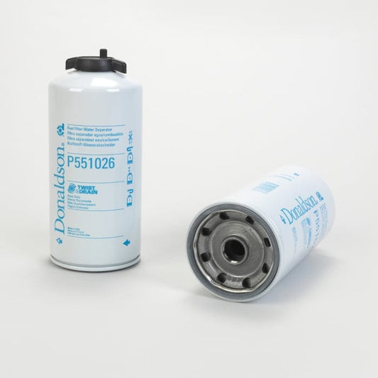 Donaldson Fuel Filter, Water Separator Spin-On Twist&Drain - Donaldson P551026