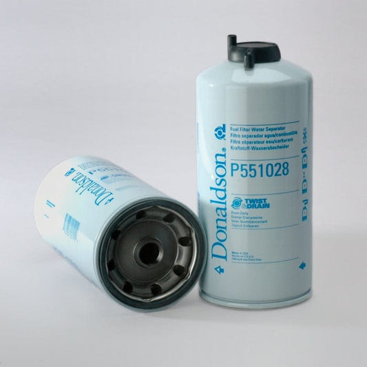 Donaldson Fuel Filter, Water Separator Spin-On Twist&Drain - Donaldson P551028