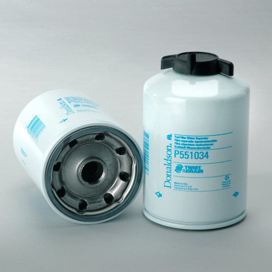 Donaldson Fuel Filter, Water Separator Spin-On Twist&Drain - Donaldson P551034