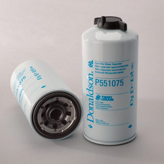 Donaldson Fuel Filter, Water Separator Spin-On Twist&Drain - Donaldson P551075
