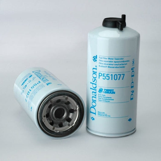 Donaldson Fuel Filter, Water Separator Spin-On Twist&Drain - Donaldson P551077