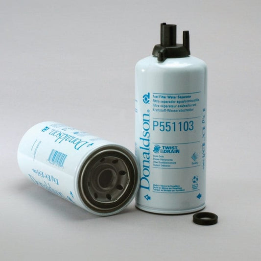 Donaldson Fuel Filter, Water Separator Spin-On Twist&Drain - Donaldson P551103