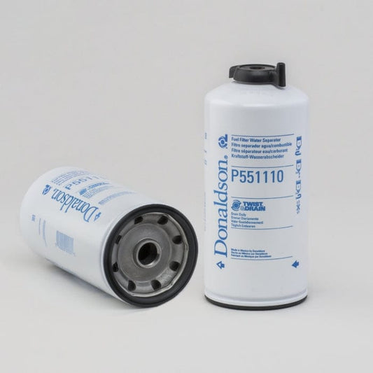Donaldson Fuel Filter, Water Separator Spin-On Twist&Drain - Donaldson P551110