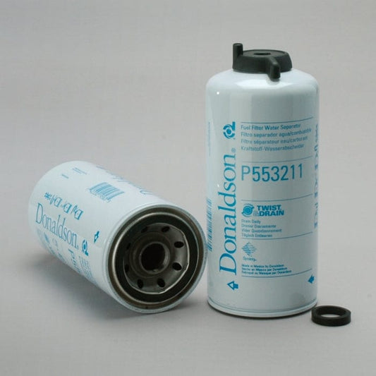 Donaldson Fuel Filter, Water Separator Spin-On Twist&Drain - Donaldson P553211