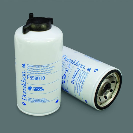 Donaldson Fuel Filter, Water Separator Spin-On Twist&Drain - Donaldson P558010