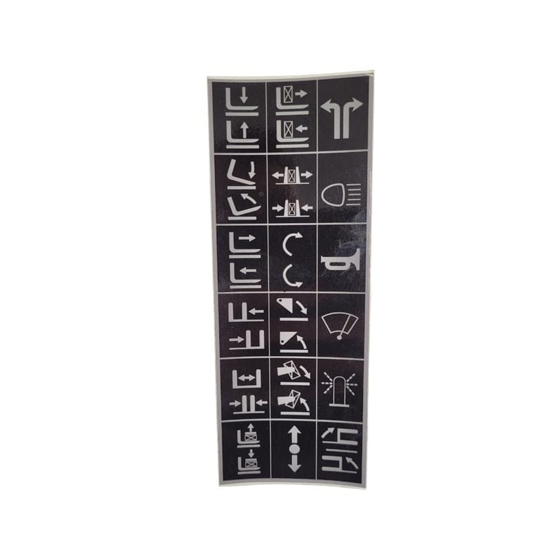 Doosan Control Lever Knob Stickers