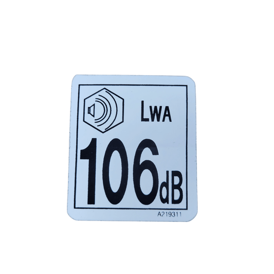 Doosan Decibel - Fork Truck Safety Information Decal - Doosan