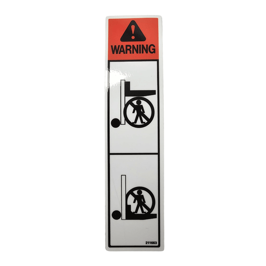 Doosan Not Below Load / Stand On Forks - Fork Truck Safety Information Decal - Doosan D25S D30S D35C