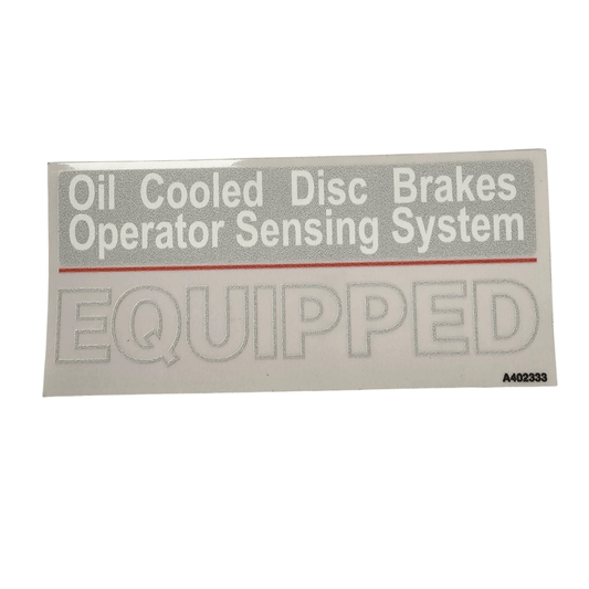 Doosan Oil Cooled Disc Brakes - Fork Truck Safety Information Decal - Doosan D25S D30S D35C