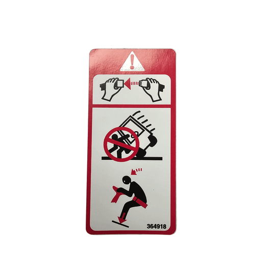 Doosan Seat Belt / Flip Over - Fork Truck Safety Information Decal - Doosan D25S D30S D35C