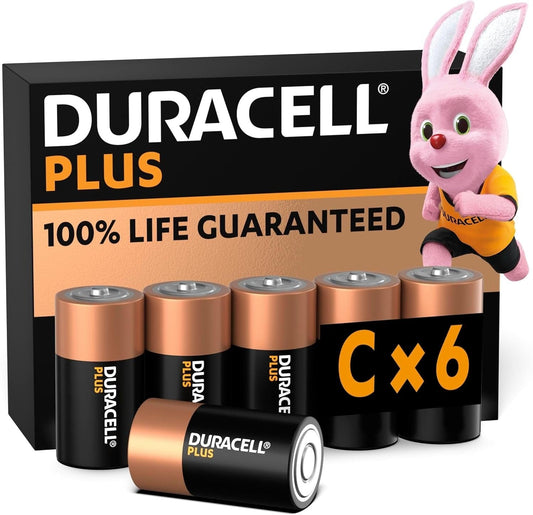 Duracell Duracell Plus C Batteries (6 Pack) - Alkaline 1.5V