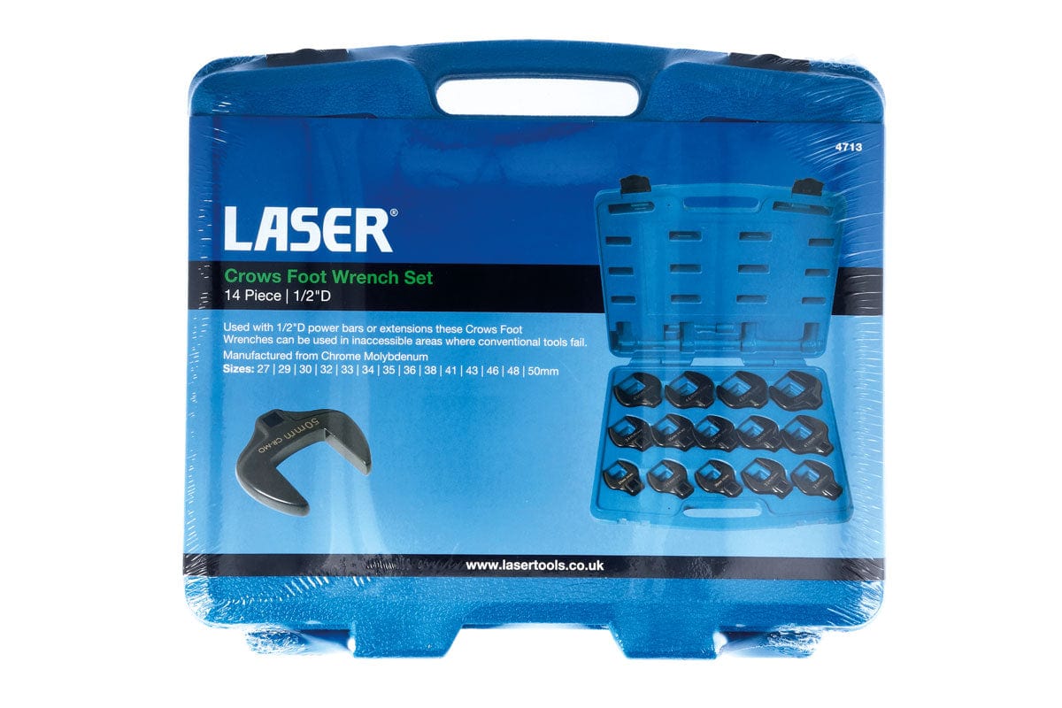 Laser Crows Foot Wrench Set 1/2" 14pc - (Laser 4713)