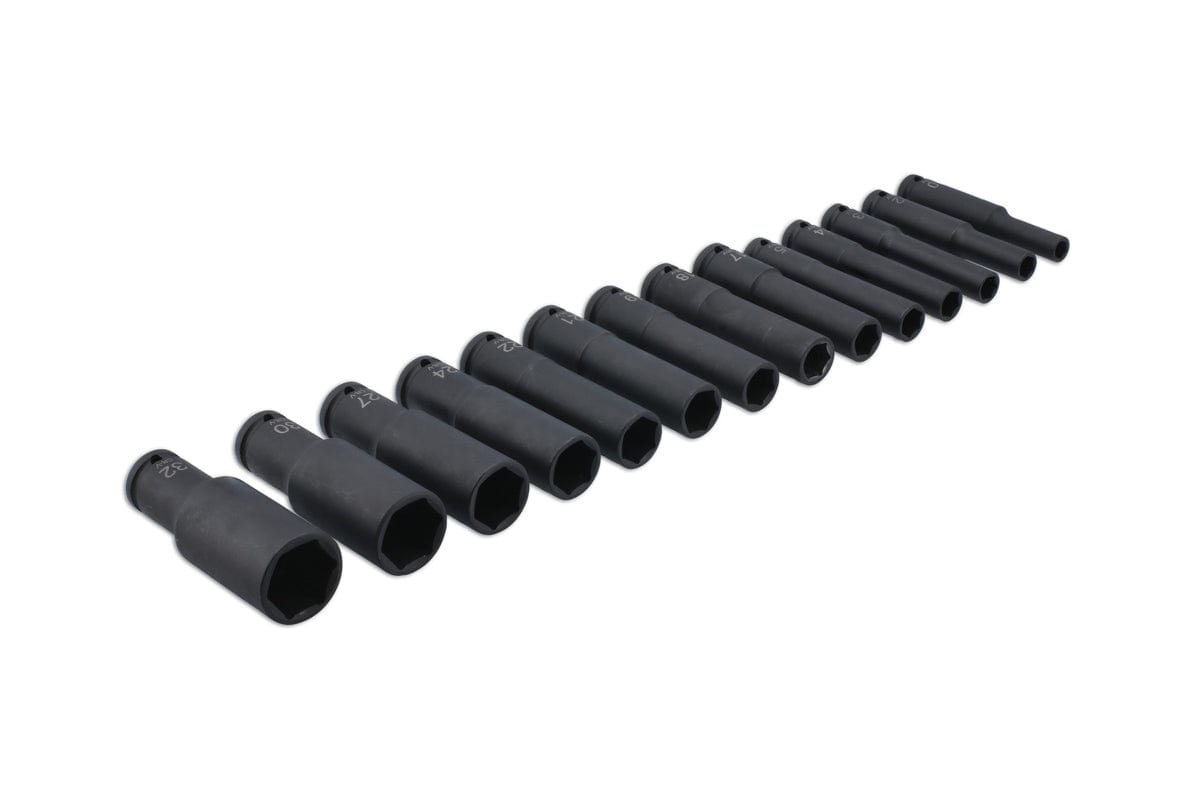 Laser Extra Deep Impact Socket Set 1/2"D 14pc - (Laser 7759)