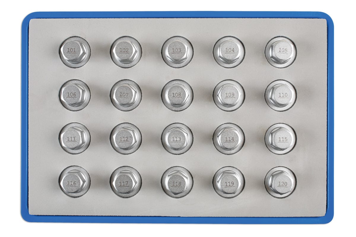Laser Locking Wheel Nut Key Set 20pc - for Vauxhall, Opel - (Laser 6861)
