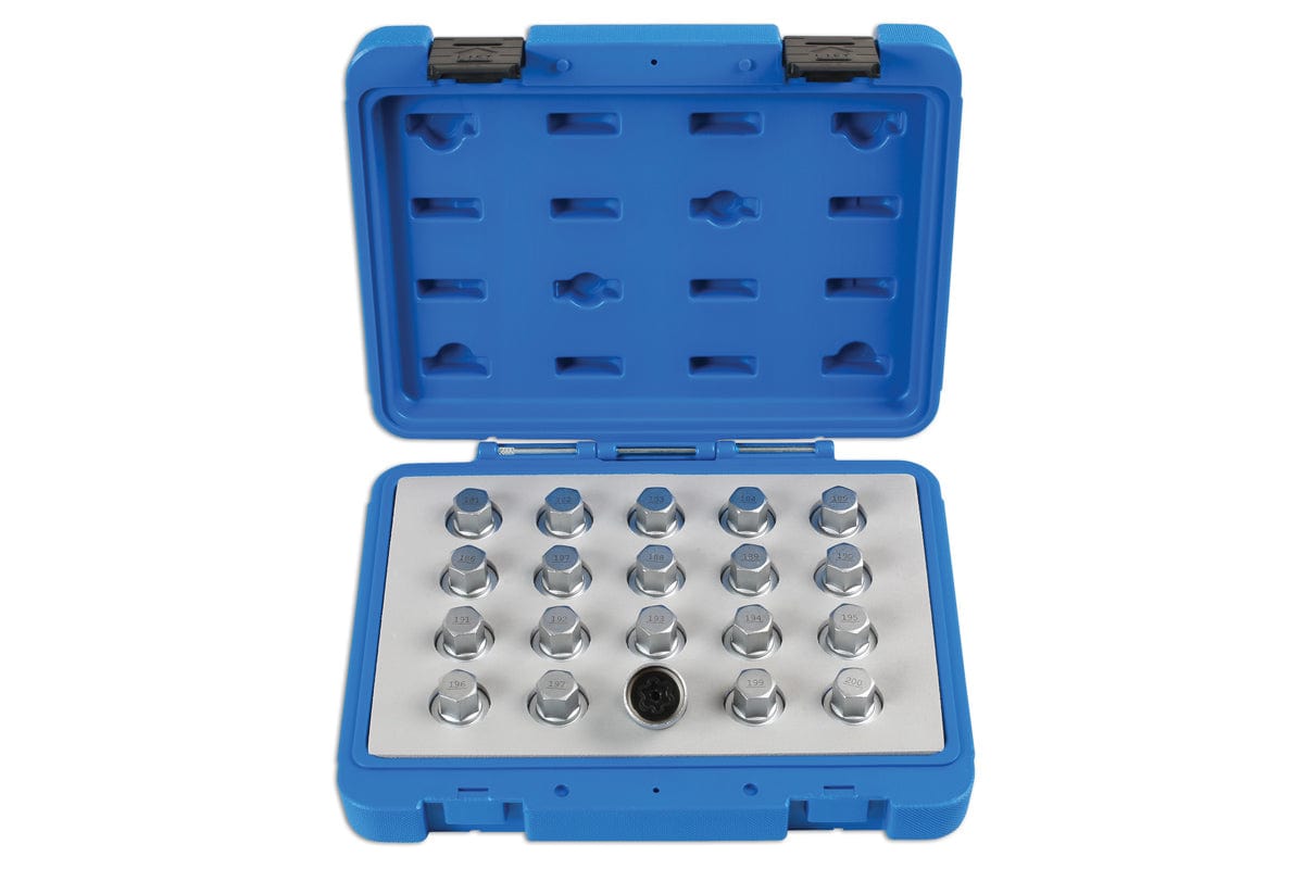 Laser Locking Wheel Nut Key Set 20pc - for Vauxhall, Opel - (Laser 6863)