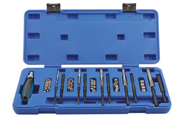 Laser 5206 Kit Riparazione Filettature Candele Riscaldamento 33 Pezzi – Maschi E Inserti Filettati Per M8, M10, M12