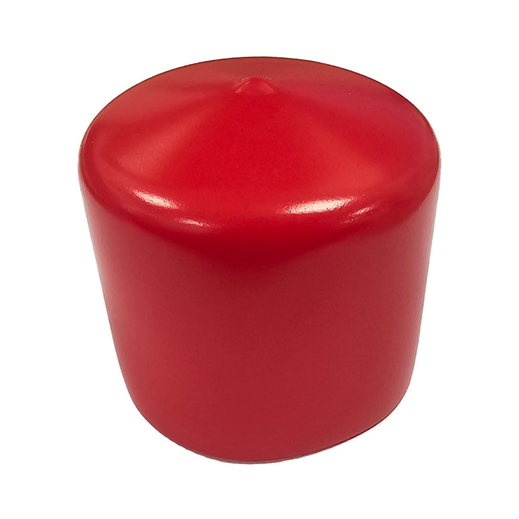 MH Spares 50.8mm (2") x 38.1mm (1.5") Round Vinyl Cap - Red